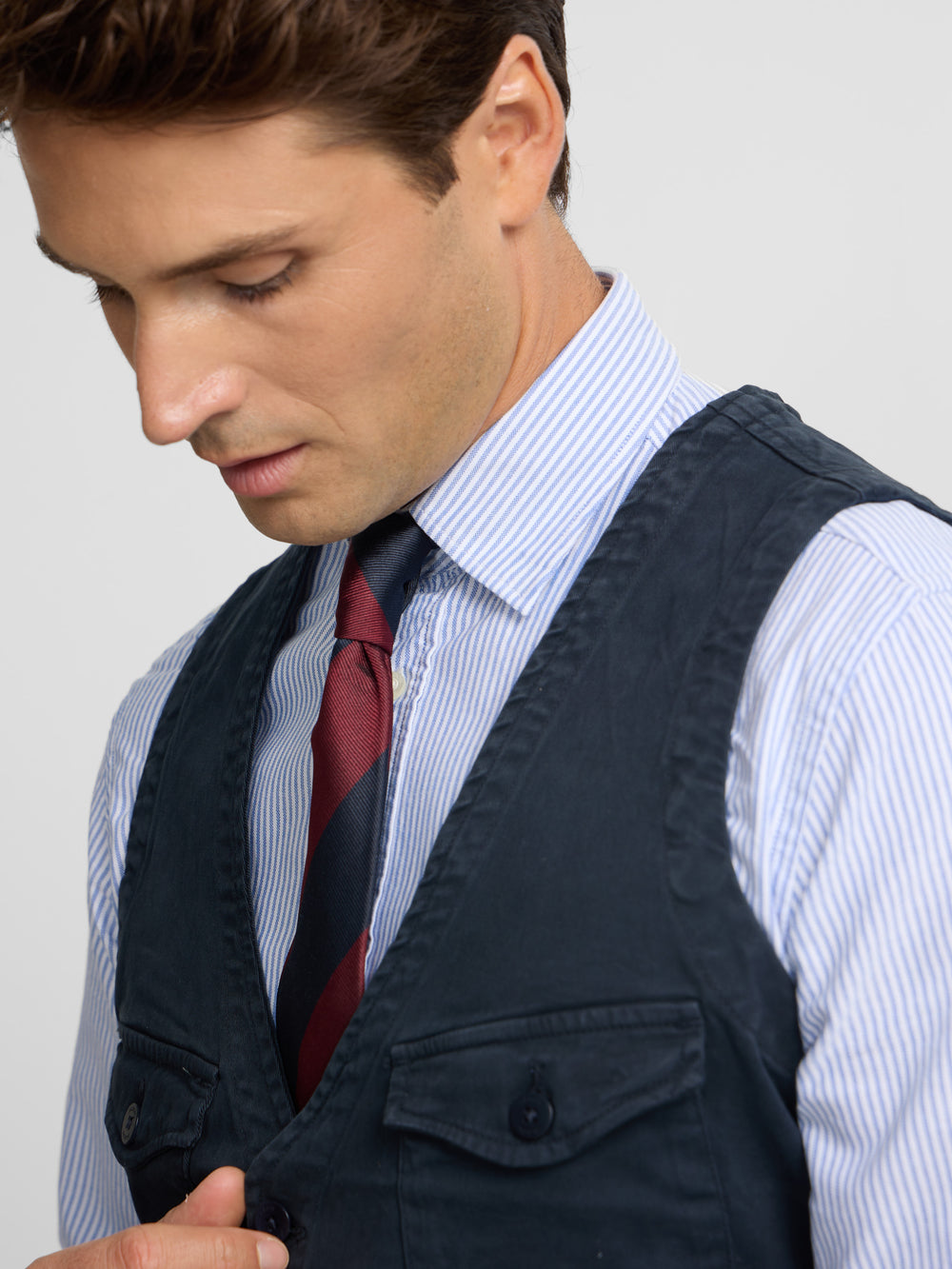 Chaleco multibolsillos azul marino