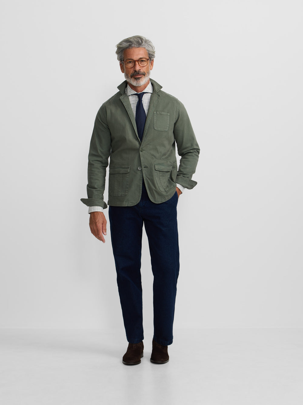 Semiblazer casual verde