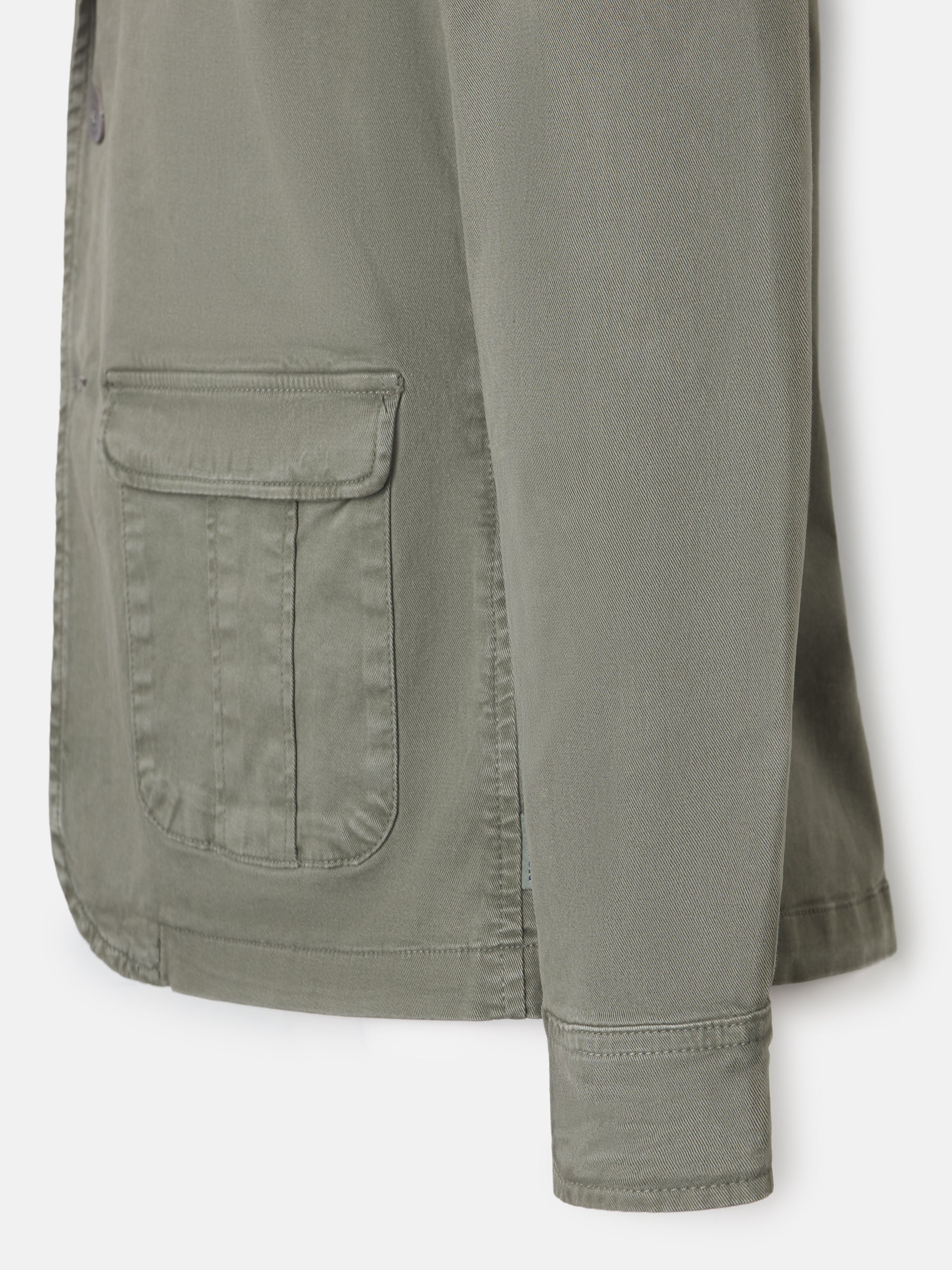 Casual green semi-blazer