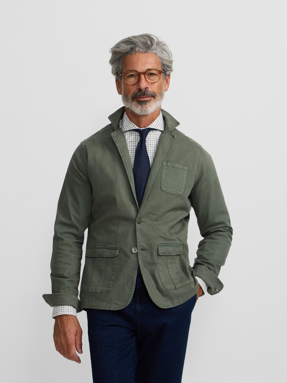 Semiblazer casual verde