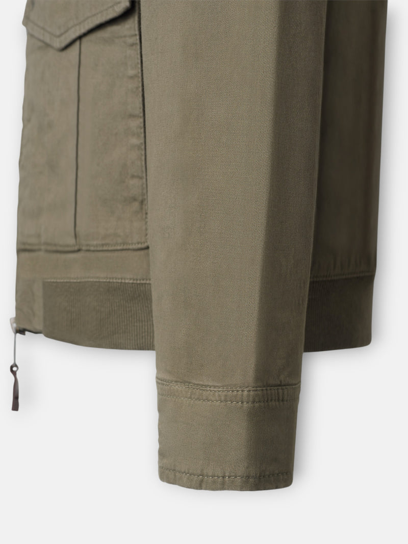 Garment dye khaki jacket