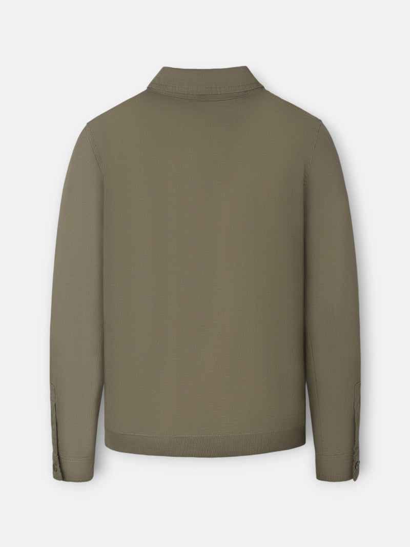 Garment dye khaki jacket
