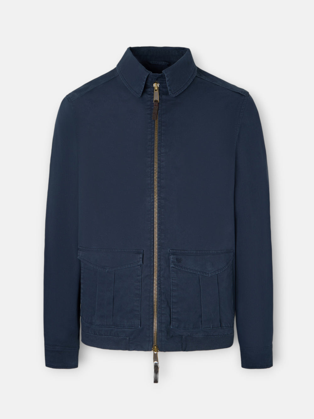 Cazadora garment dye azul marino