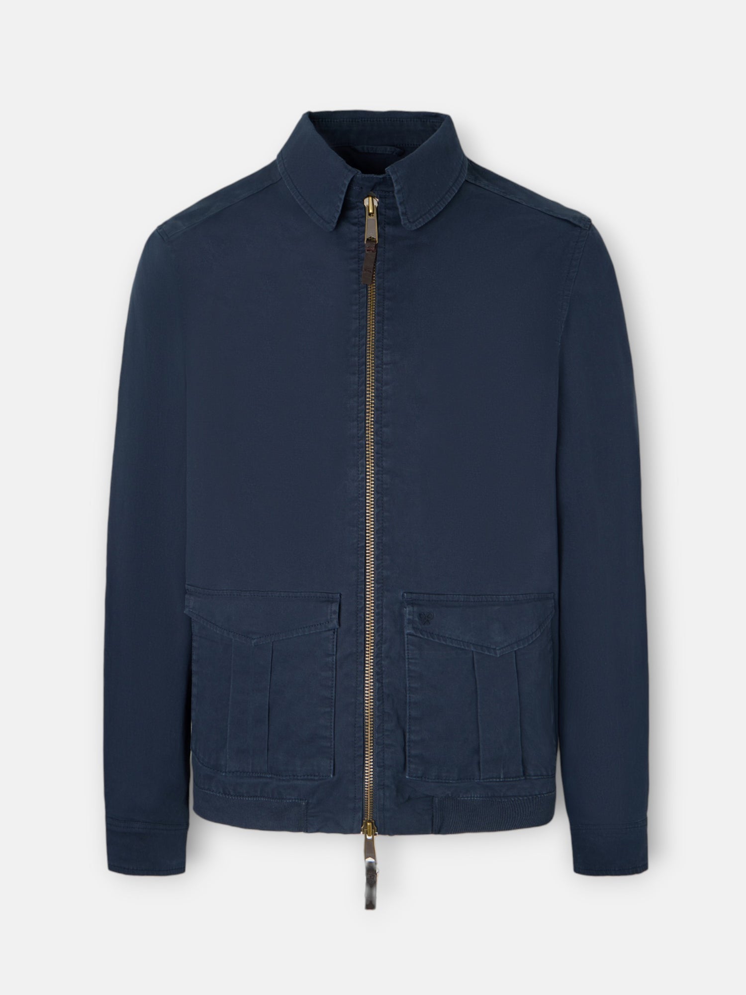 Cazadora garment dye azul marino