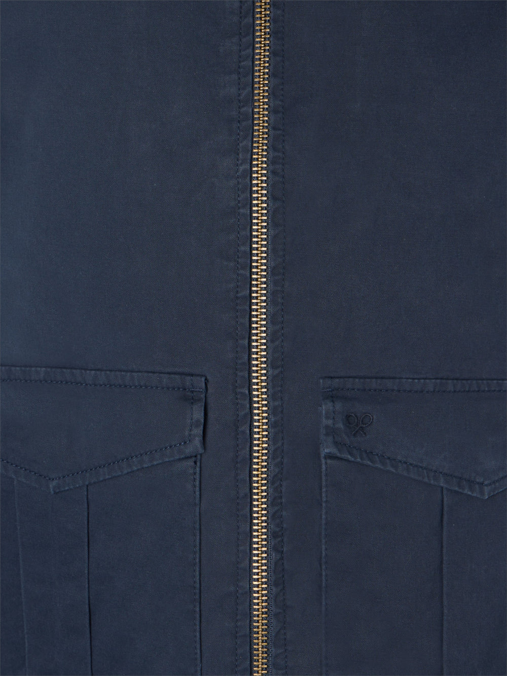 Cazadora garment dye azul marino