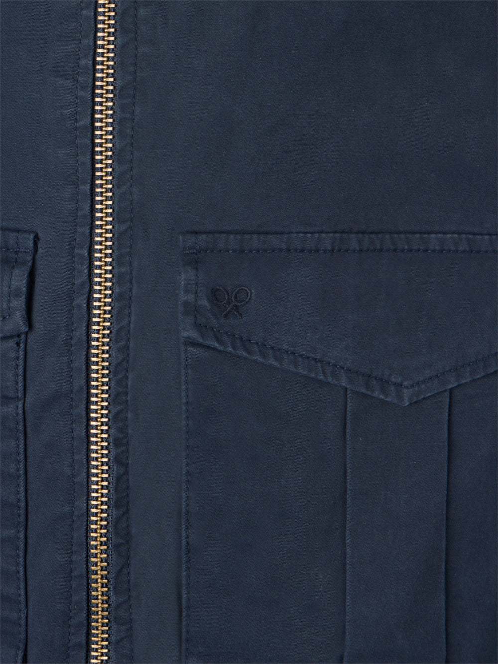 Cazadora garment dye azul marino