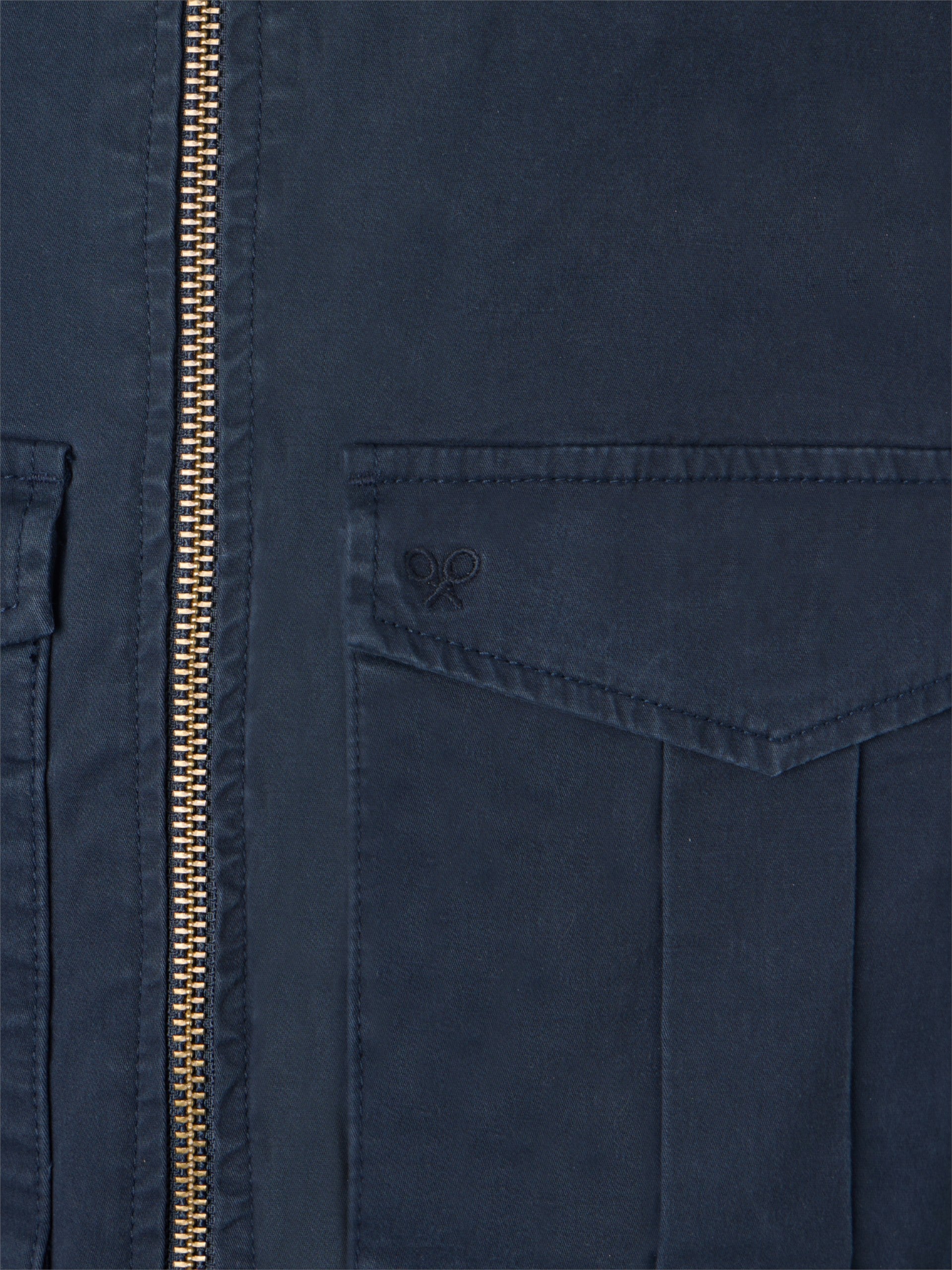 Cazadora garment dye azul marino