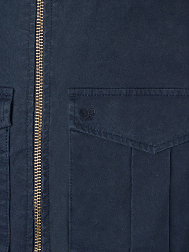 Cazadora garment dye azul marino