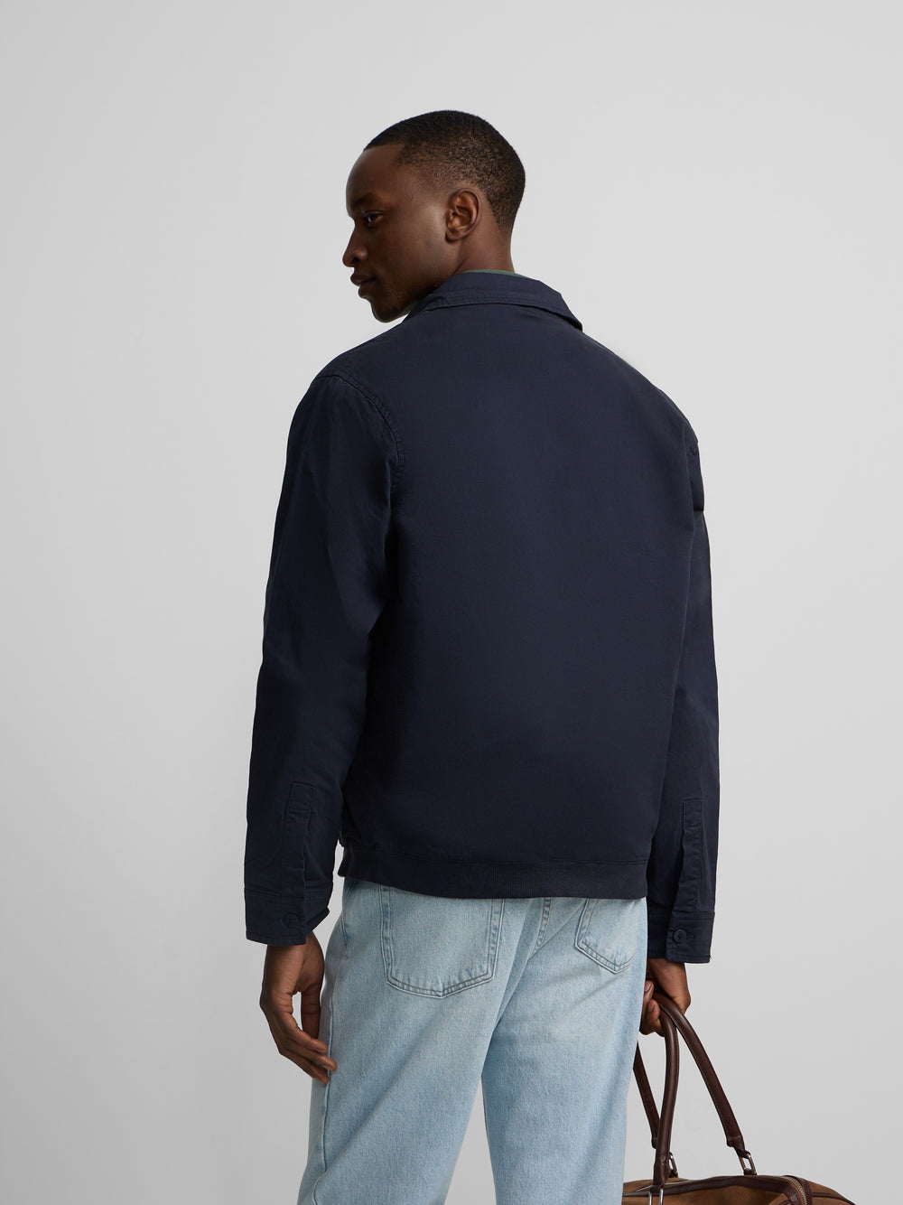 Veste teinte en pièce bleu marine