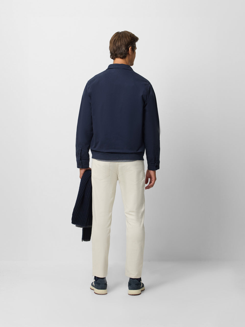 Cazadora garment dye azul marino