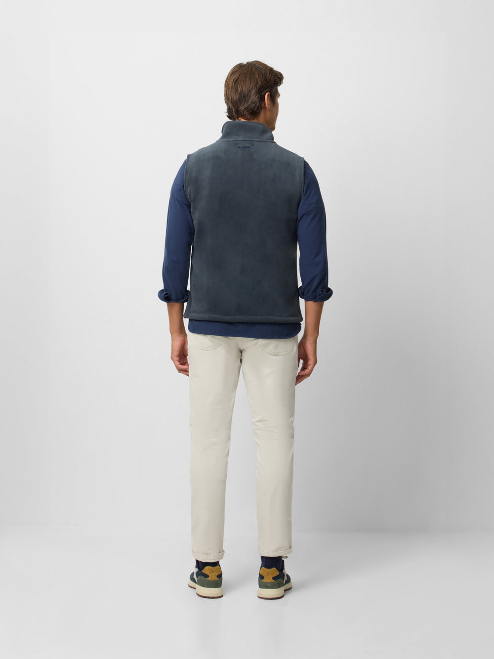 Chaleco polar clasico gris