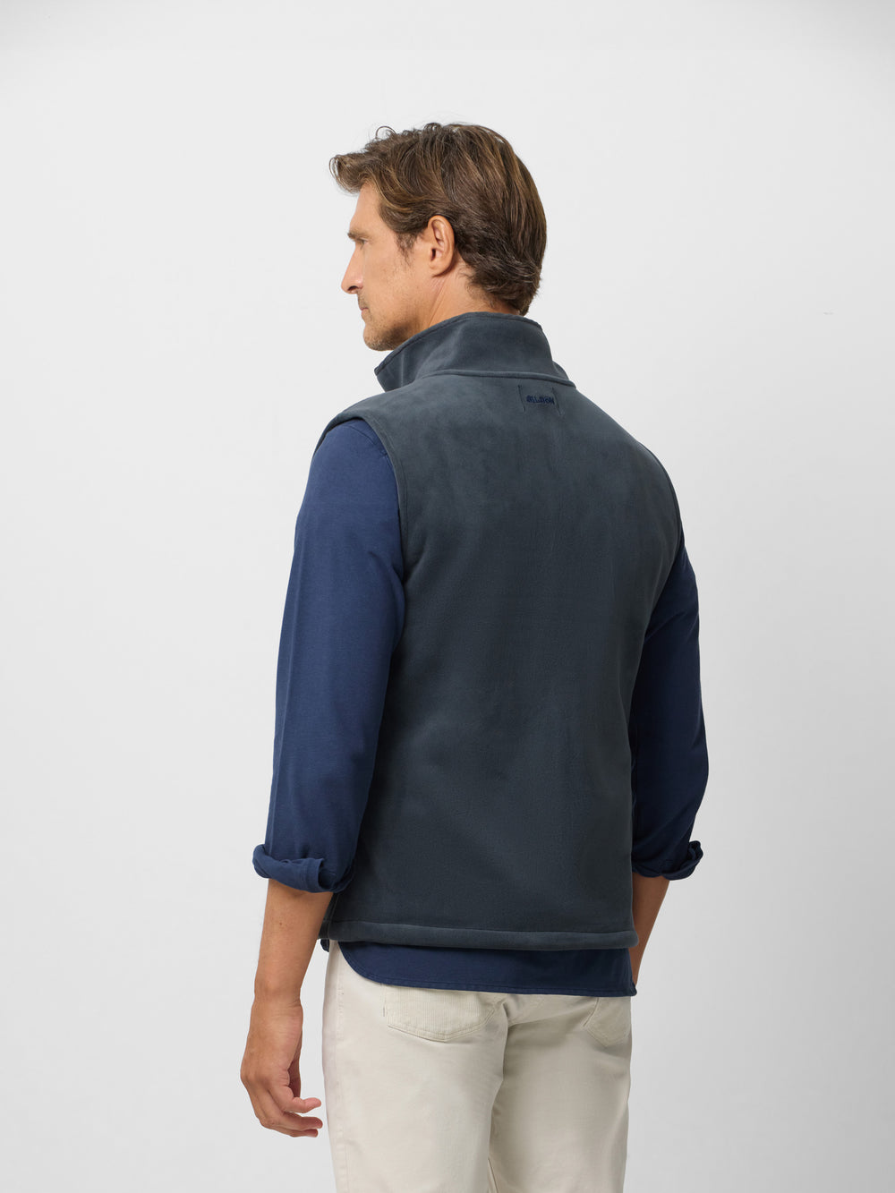 Chaleco polar clasico gris