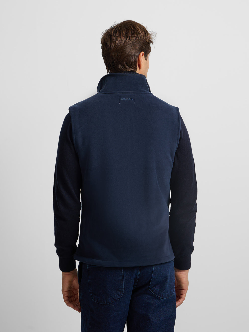 Chaleco polar clasico azul marino