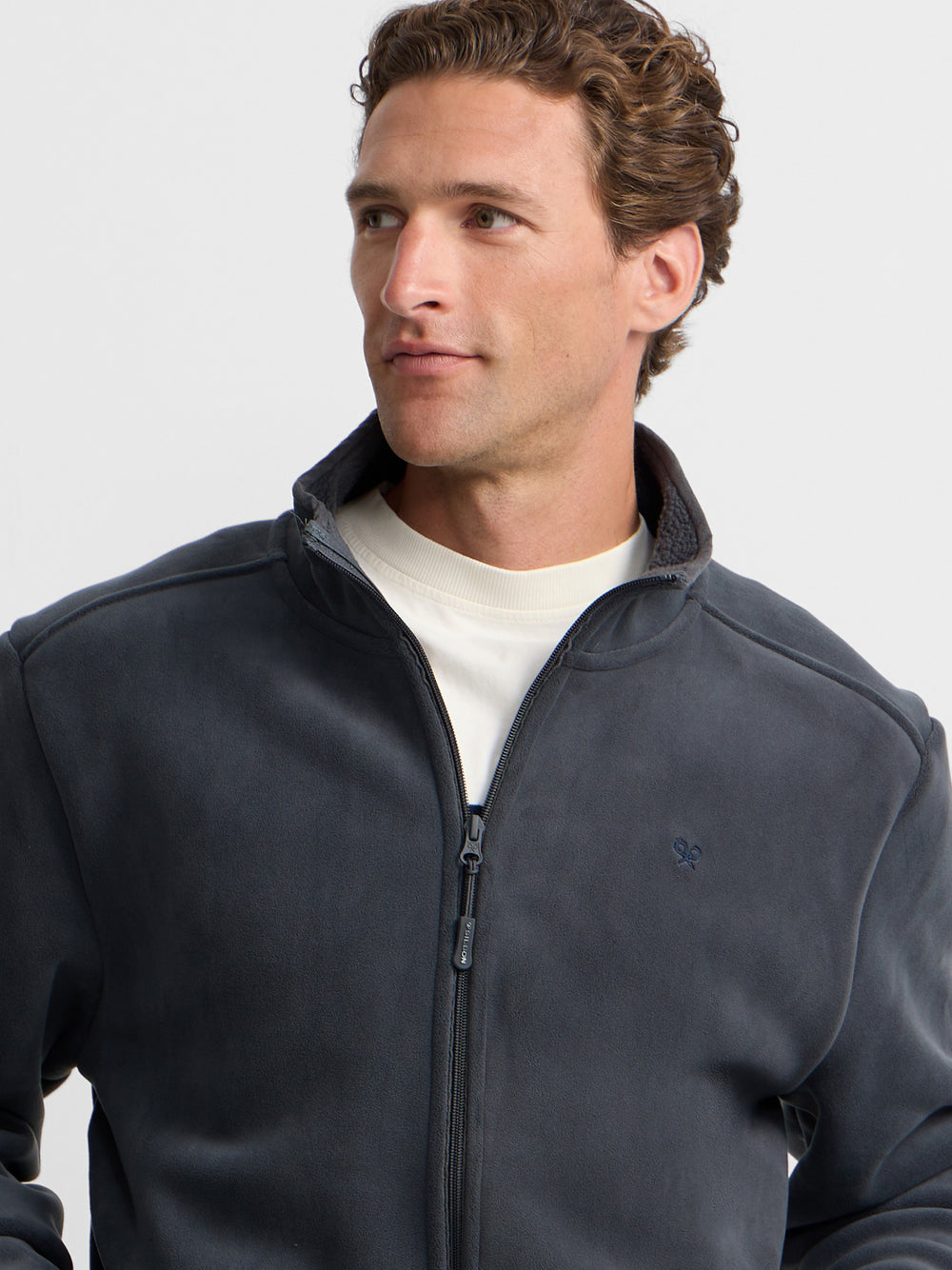 Forro polar clasico gris