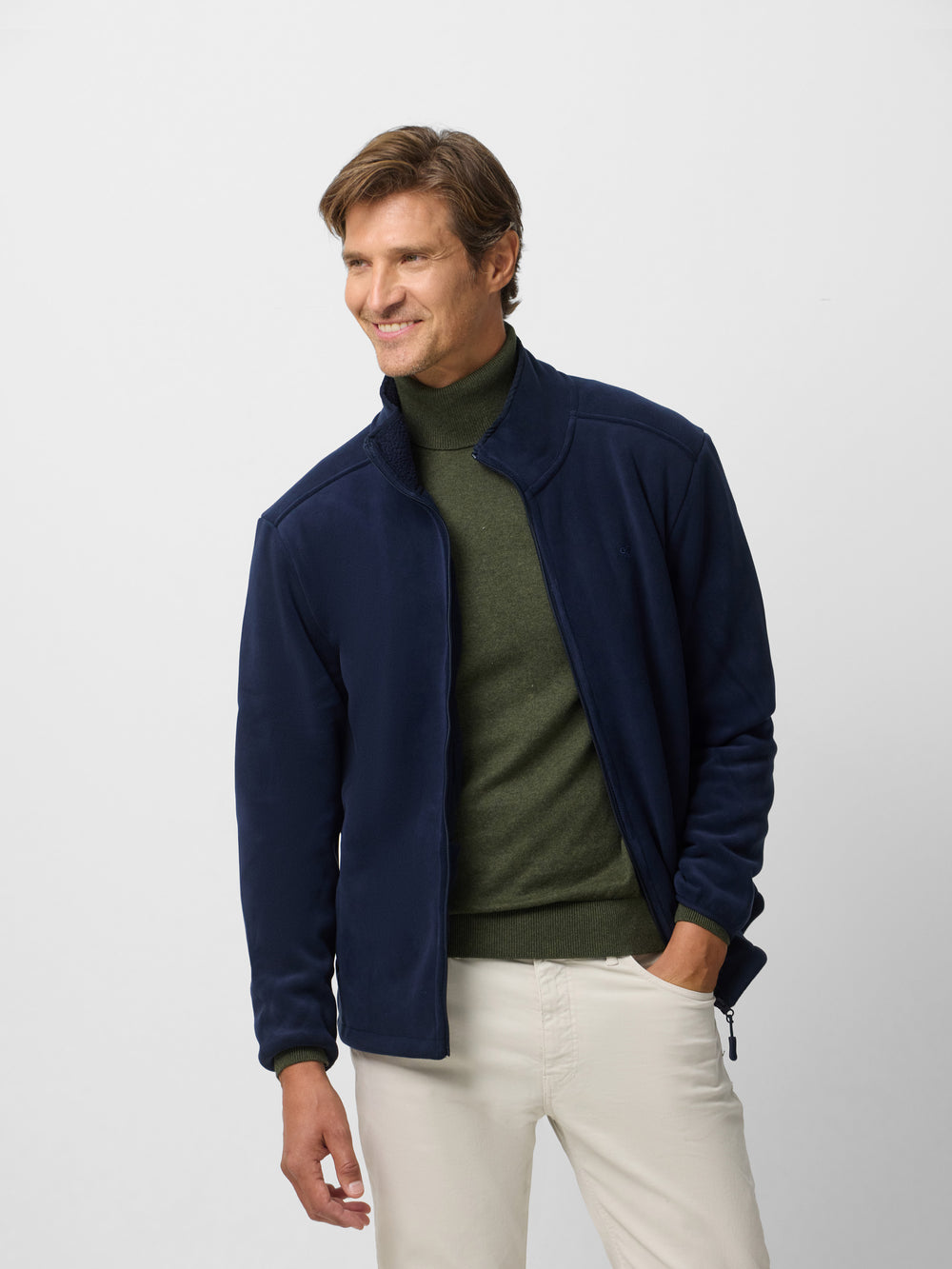 Forro polar clasico azul marino