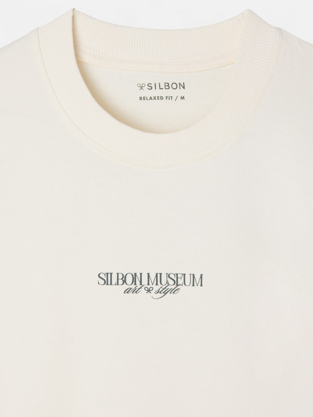 Relaxed fit t-shirt museum ecru