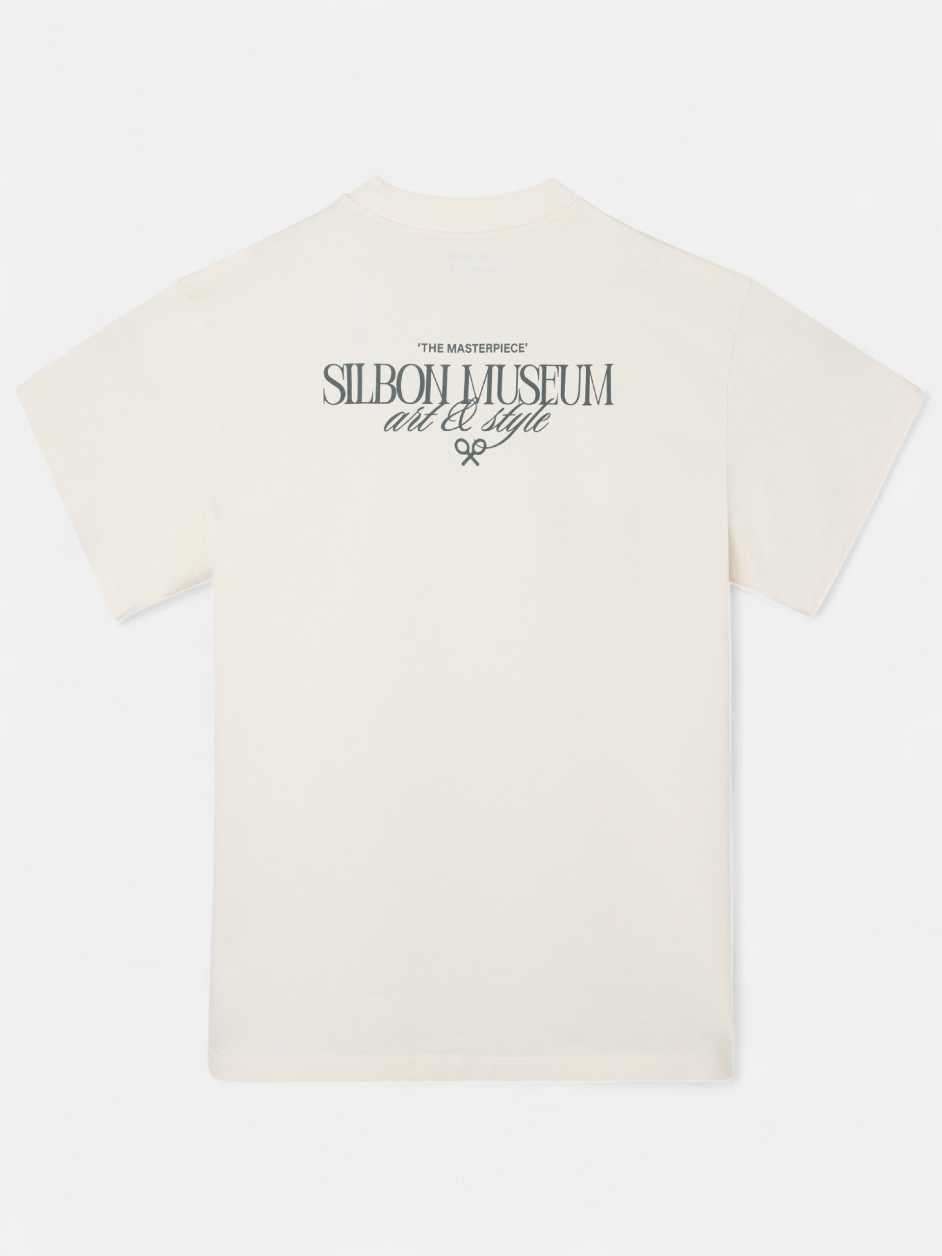Camiseta relaxed fit museum ecru