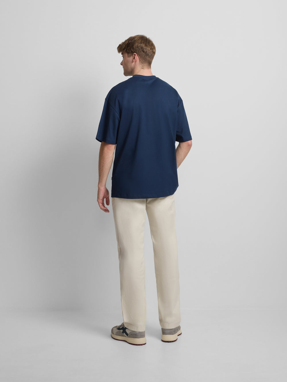 Camiseta relaxed fit raqueta media azul marino