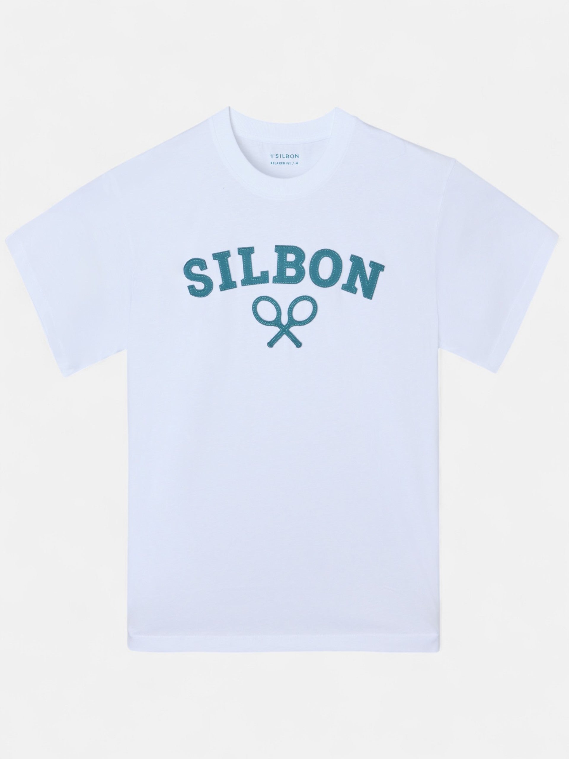 Camisola relaxed fit raquete meia branca