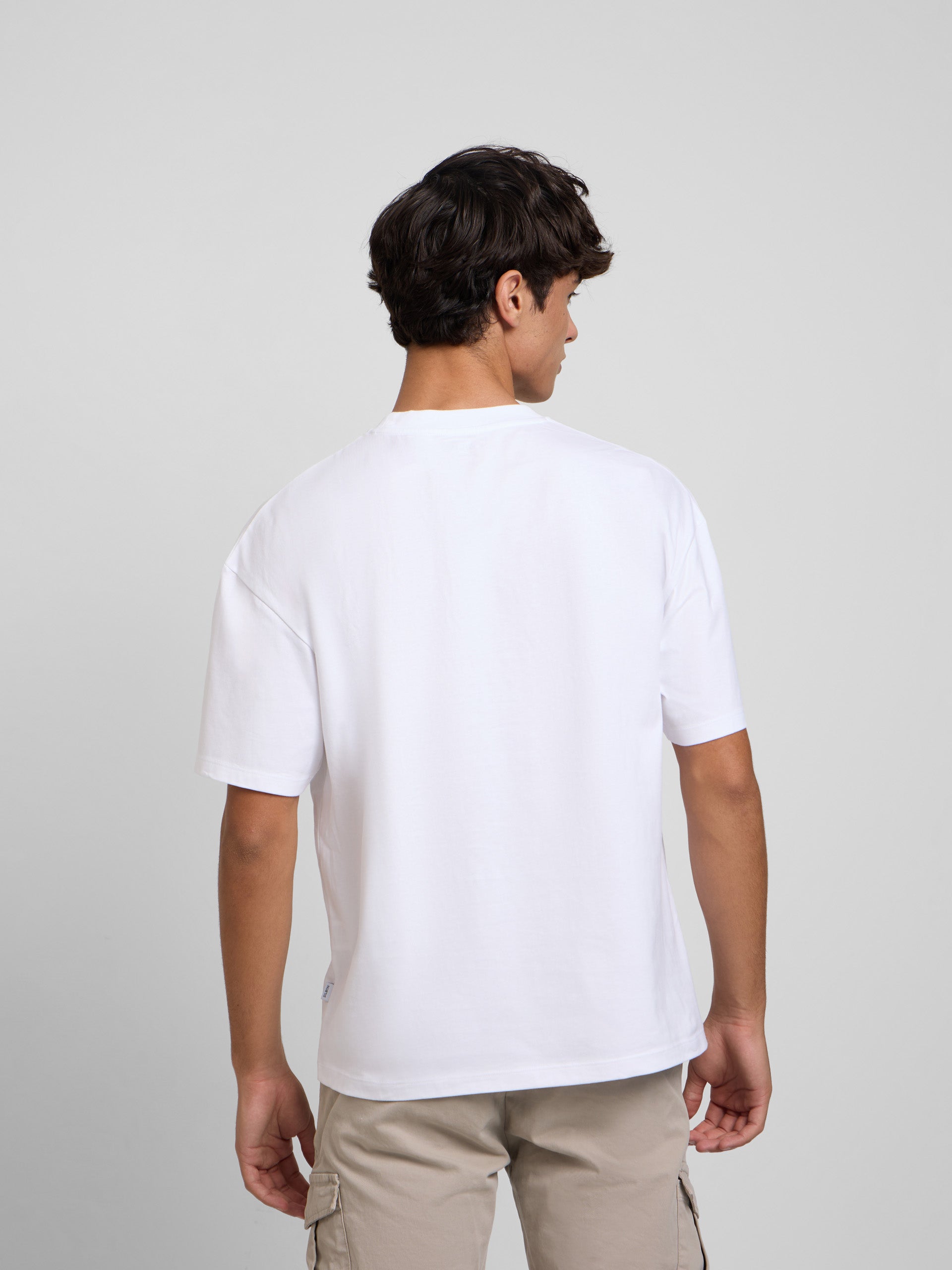 Camisola relaxed fit raquete meia branca