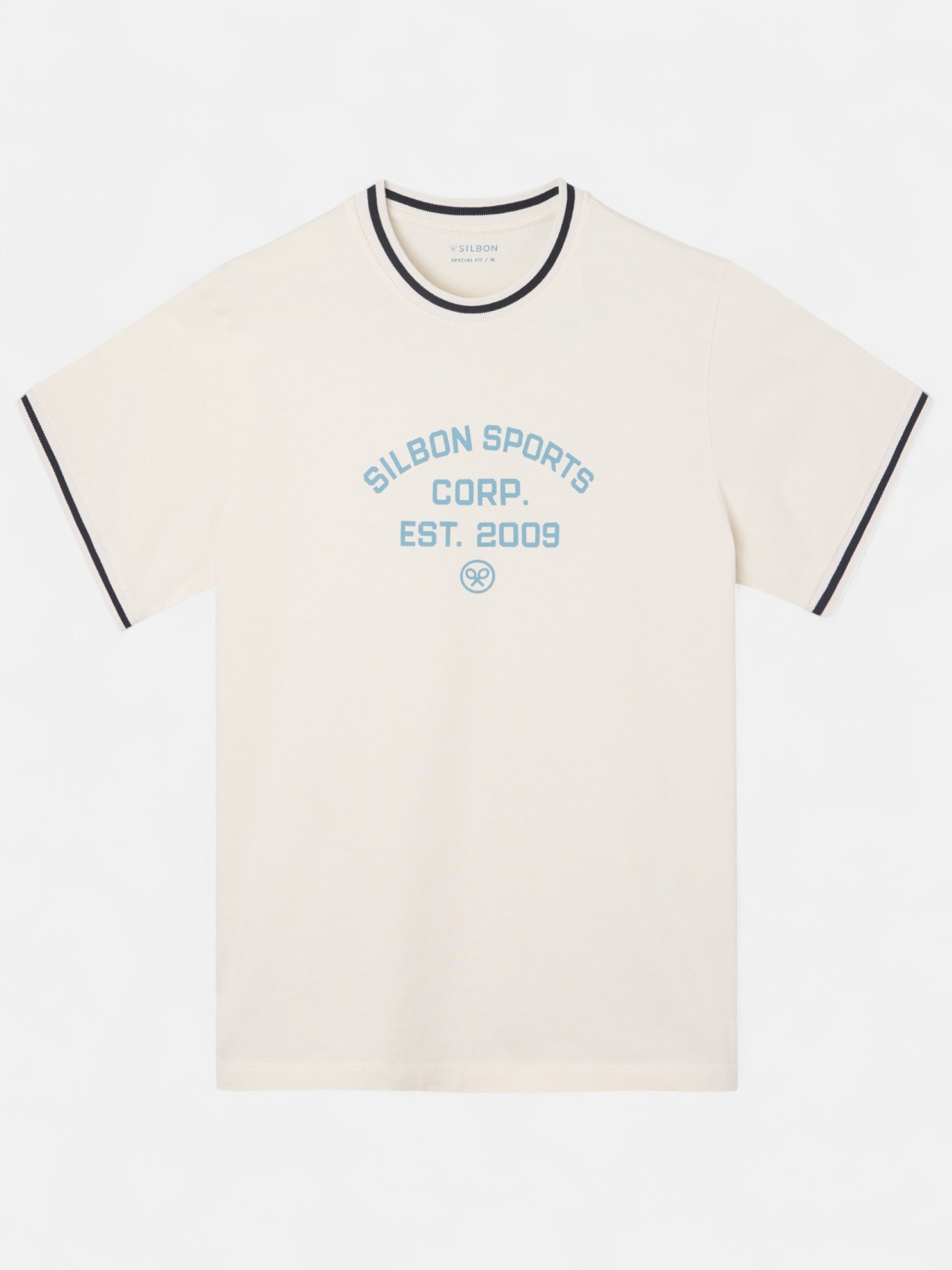 Camiseta special fit silbon sport crema