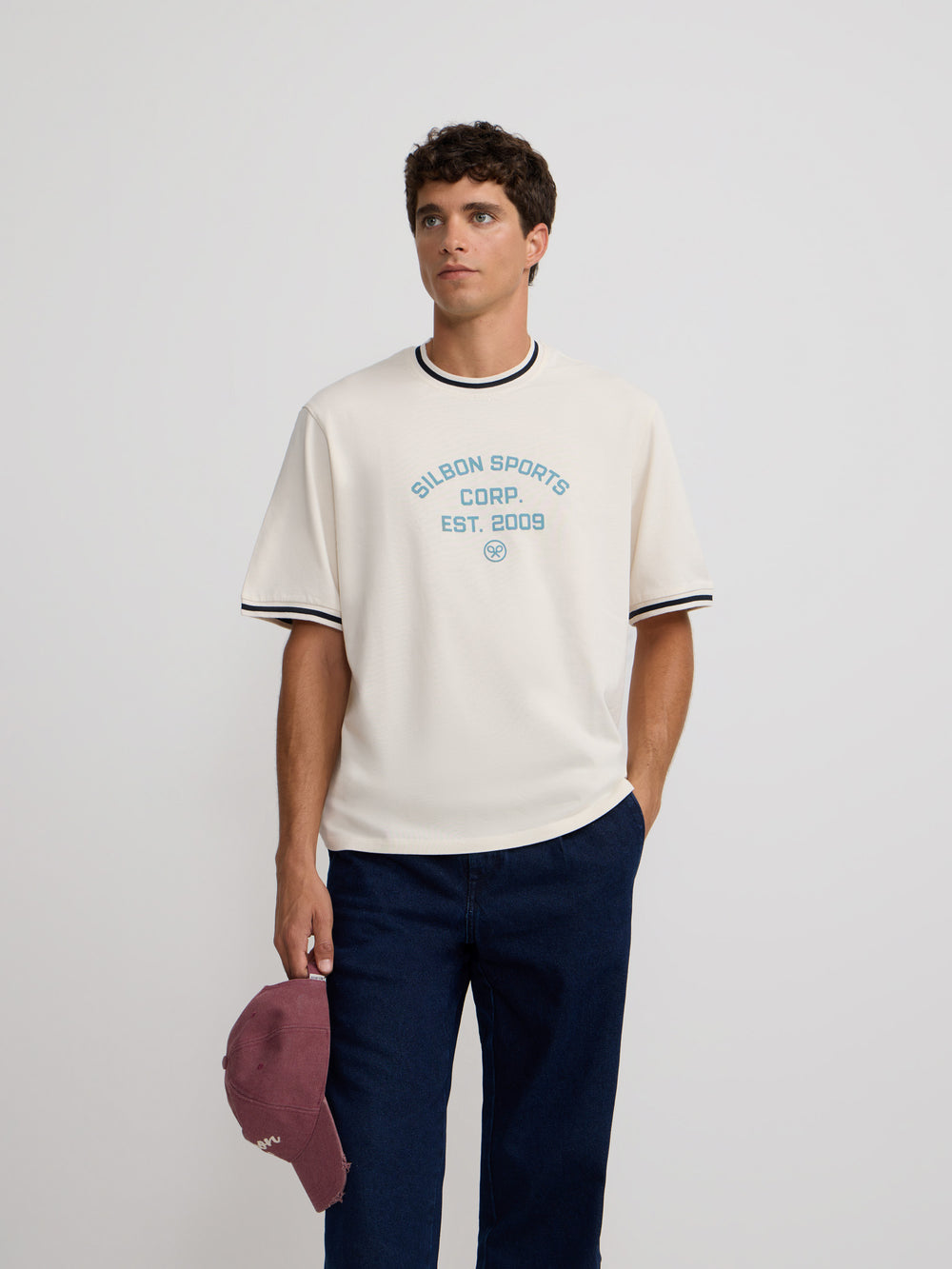 Camiseta special fit silbon sport crema