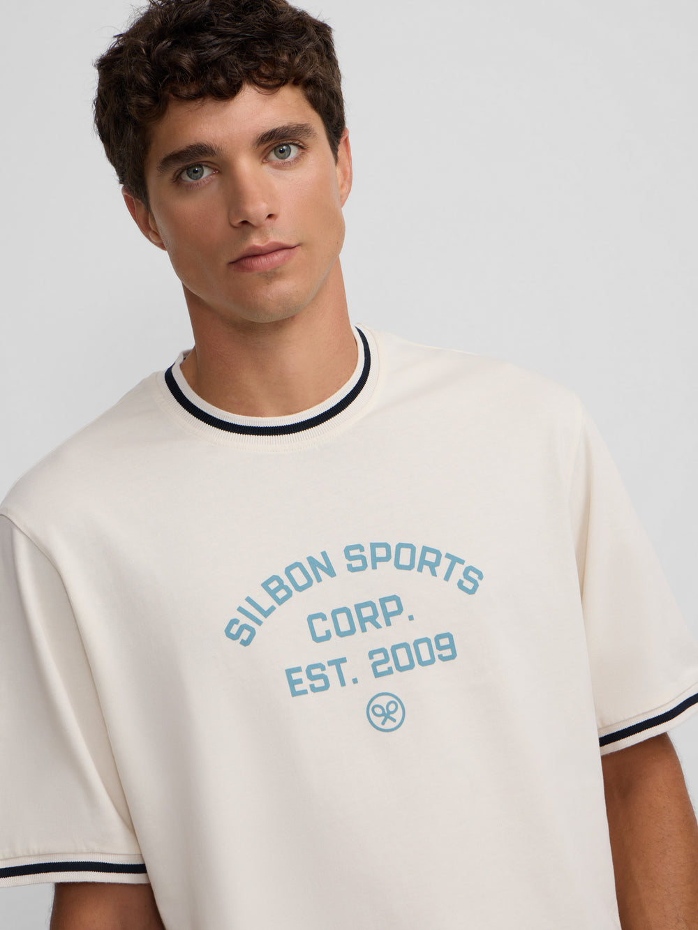 Camiseta special fit silbon sport crema
