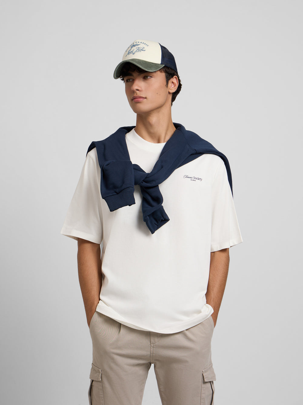 Camiseta special fit tennis society crema