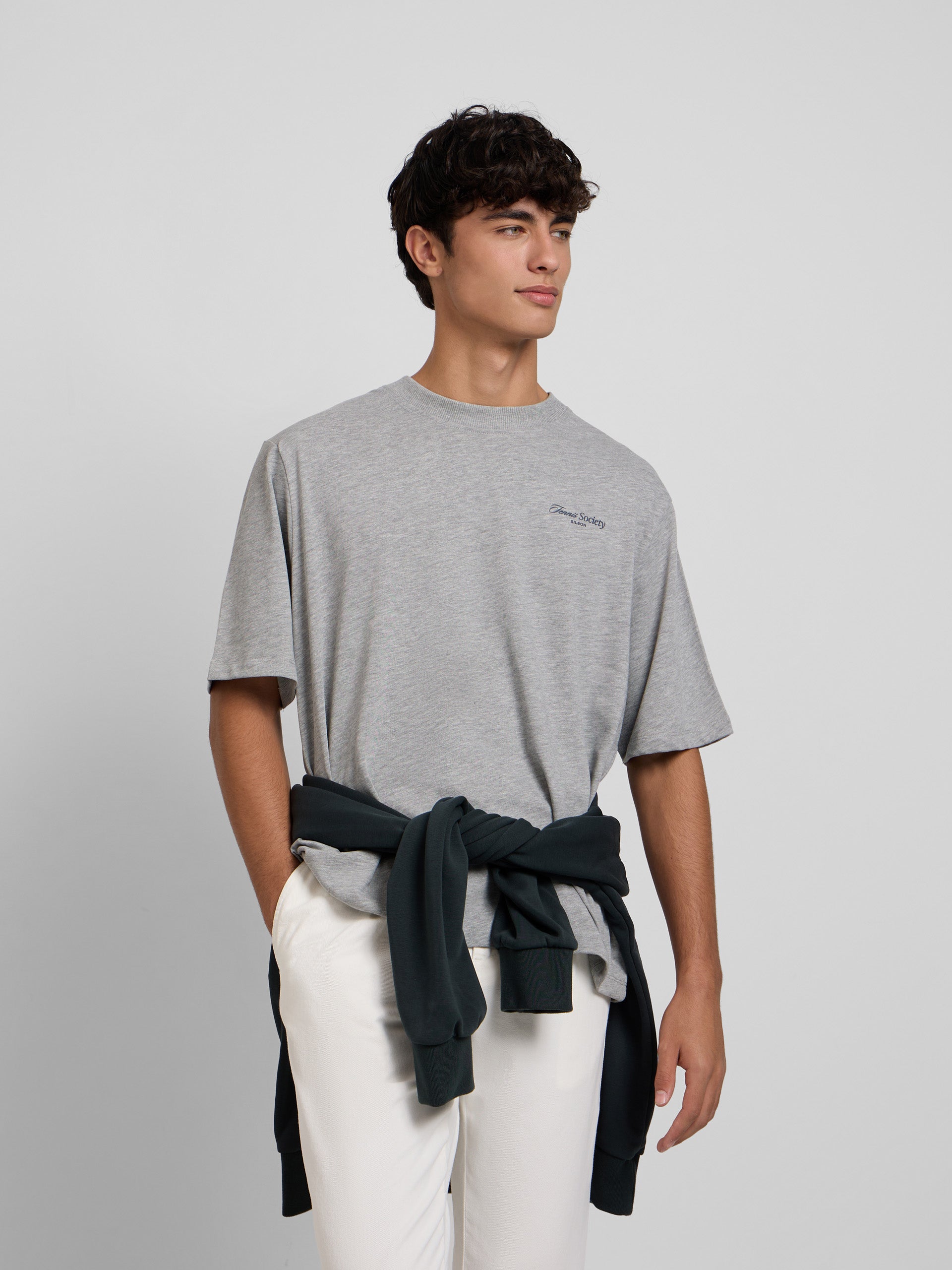 Special fit tennis society gray t-shirt