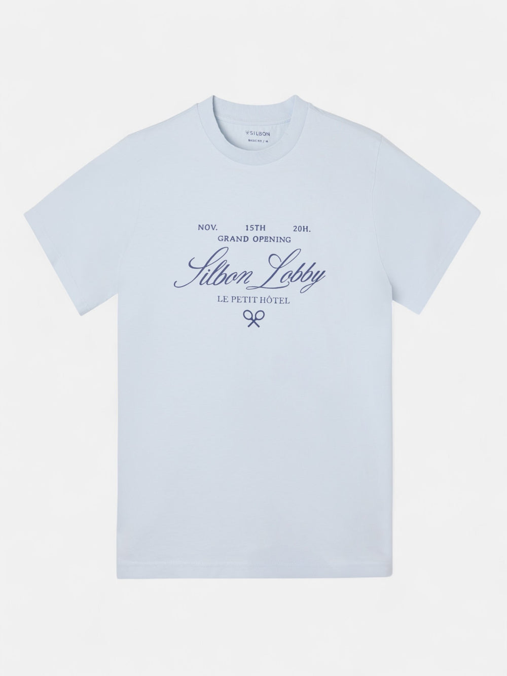 Camiseta petit hotel azul claro