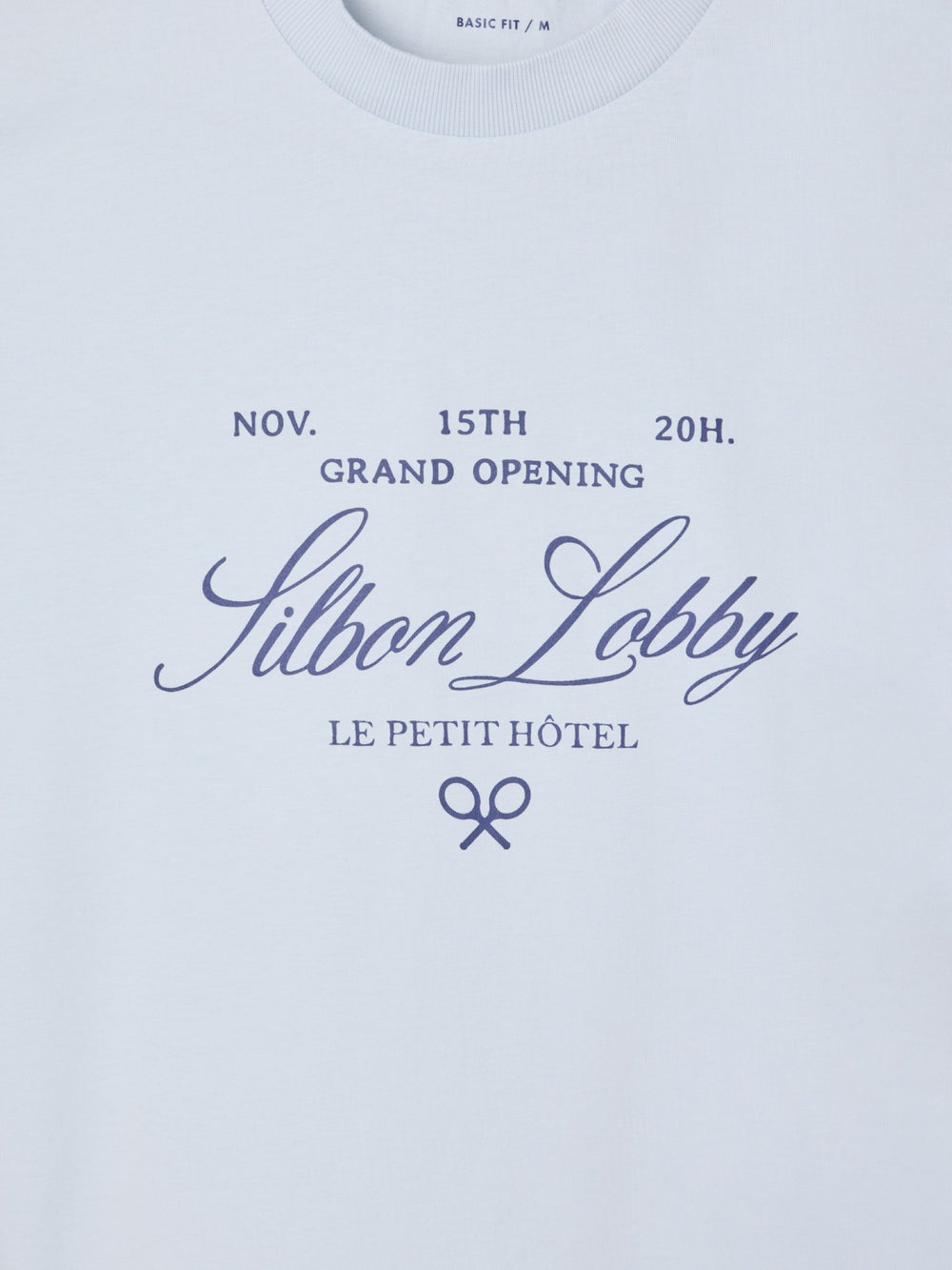 Camiseta petit hotel azul claro