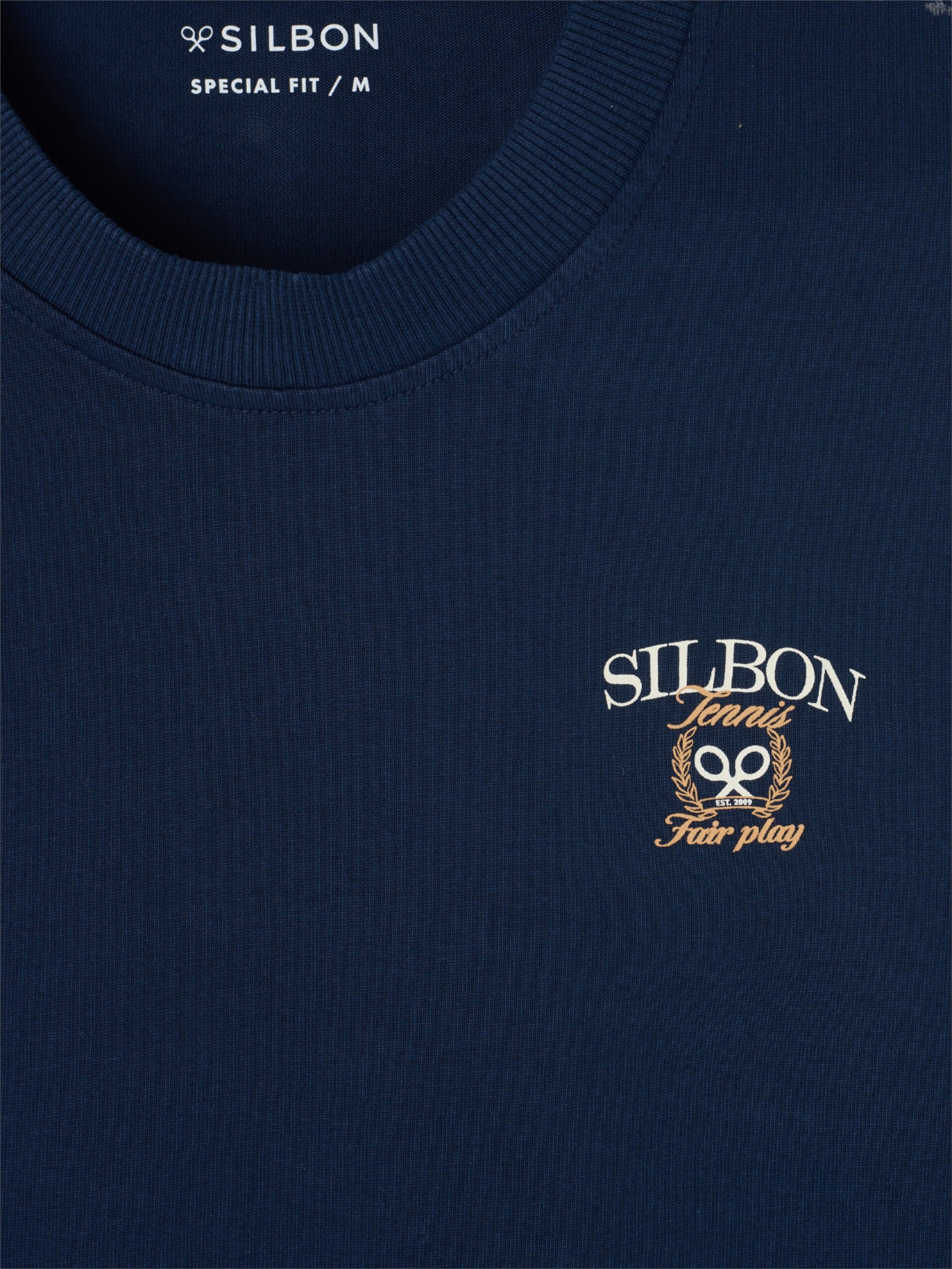 Special fit fair play navy blue t-shirt