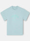 Relaxed fit leisure aquamarine T-shirt