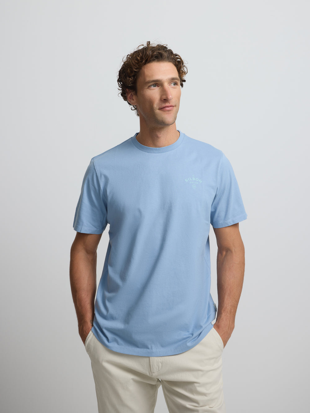 Camiseta atelier azul