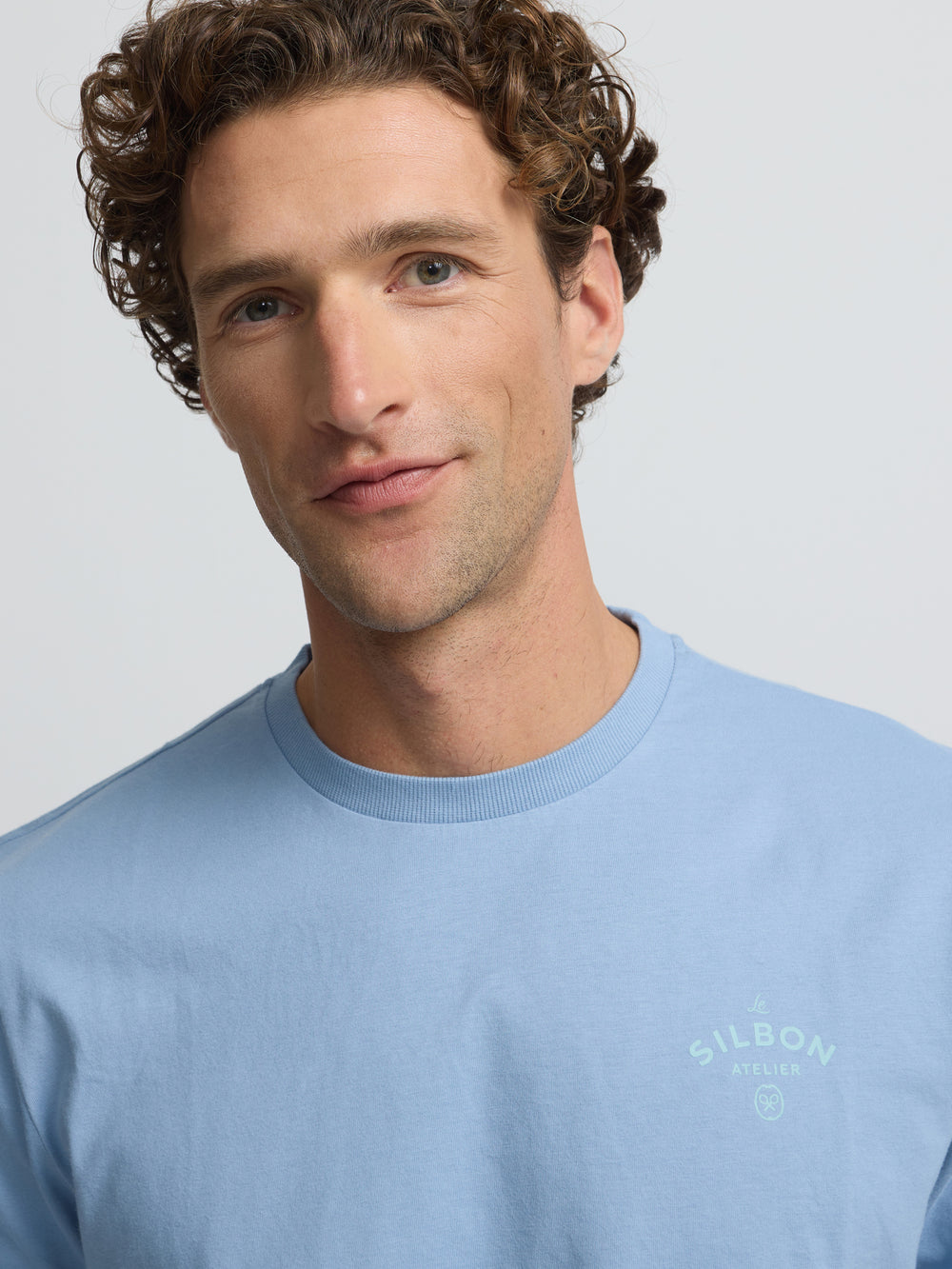 Camiseta atelier azul