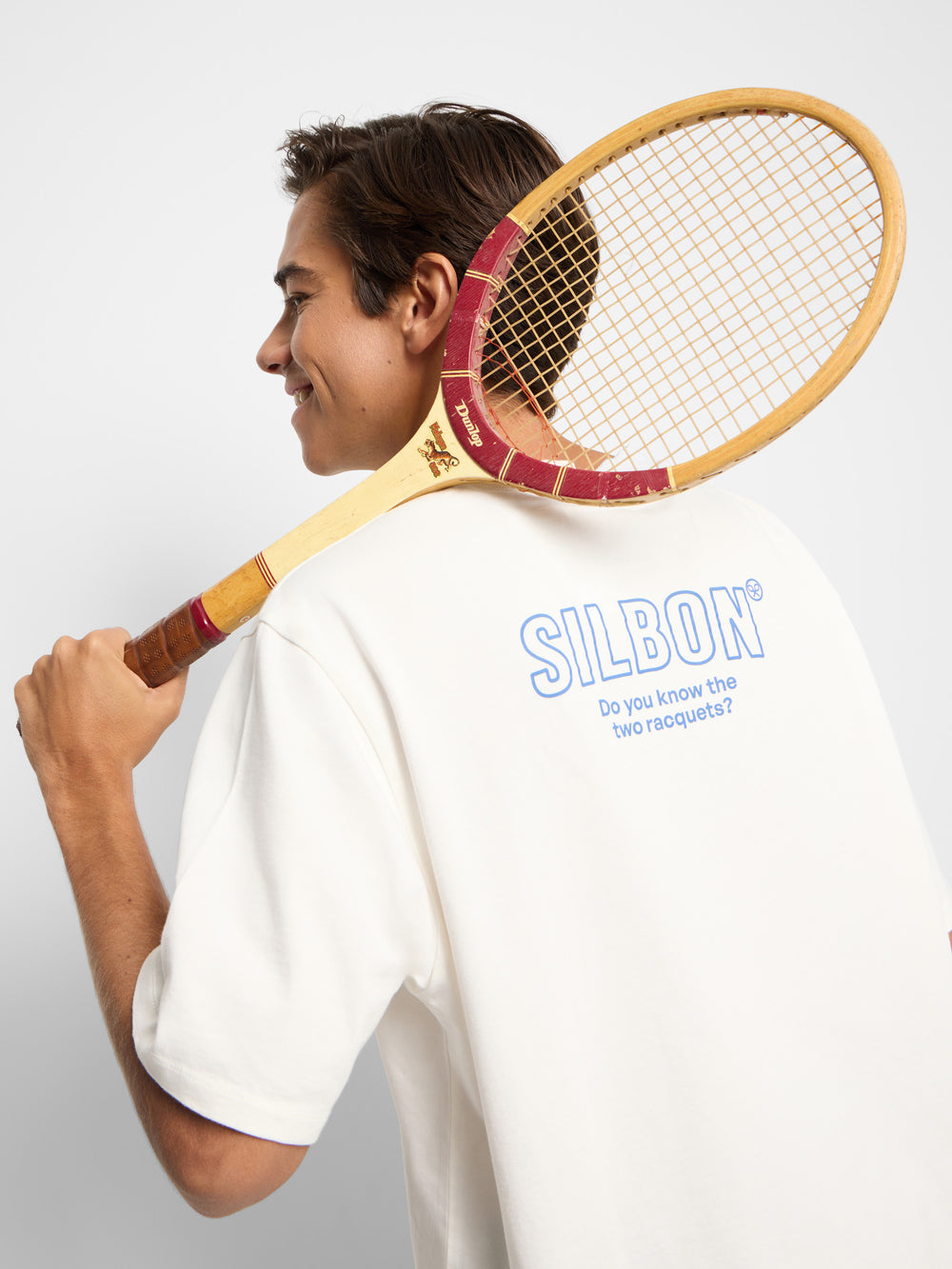 Special fit two rackets white t-shirt