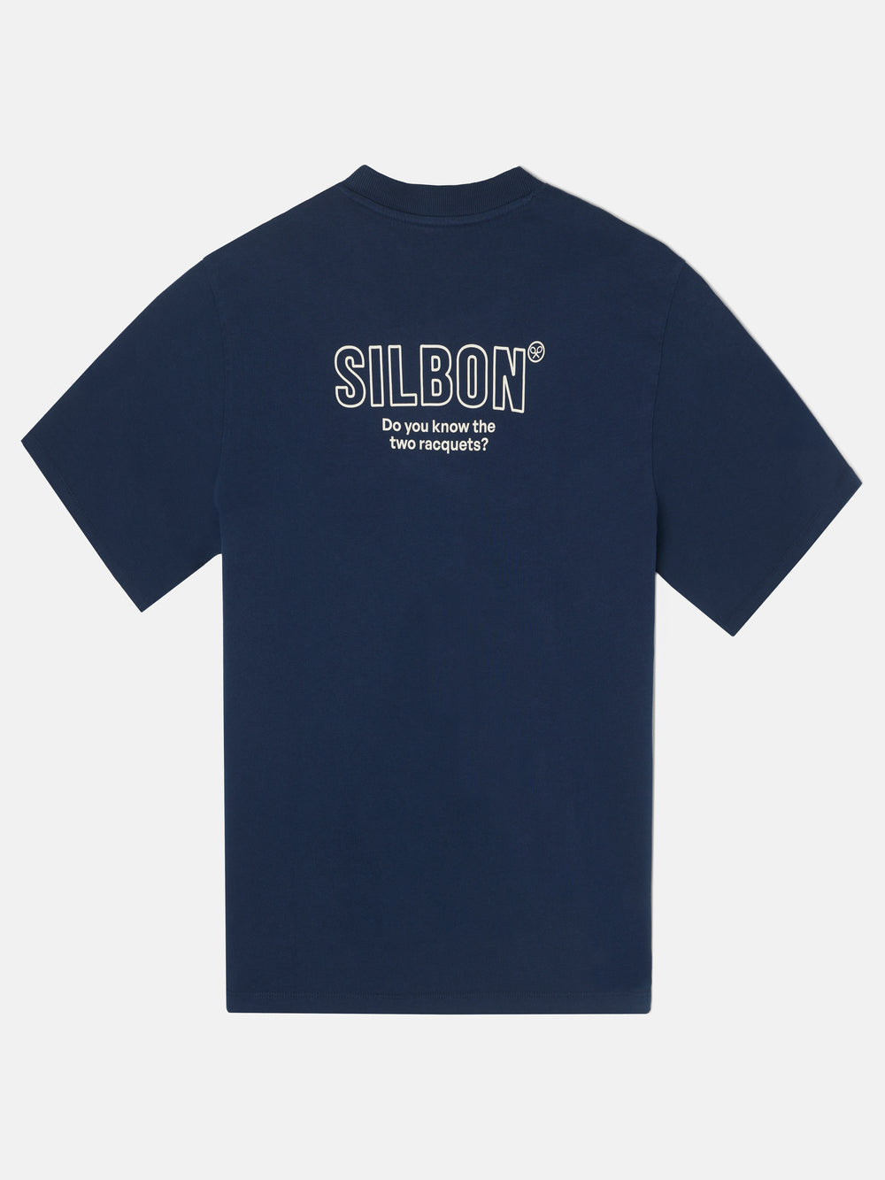 Special fit two rackets navy blue t-shirt