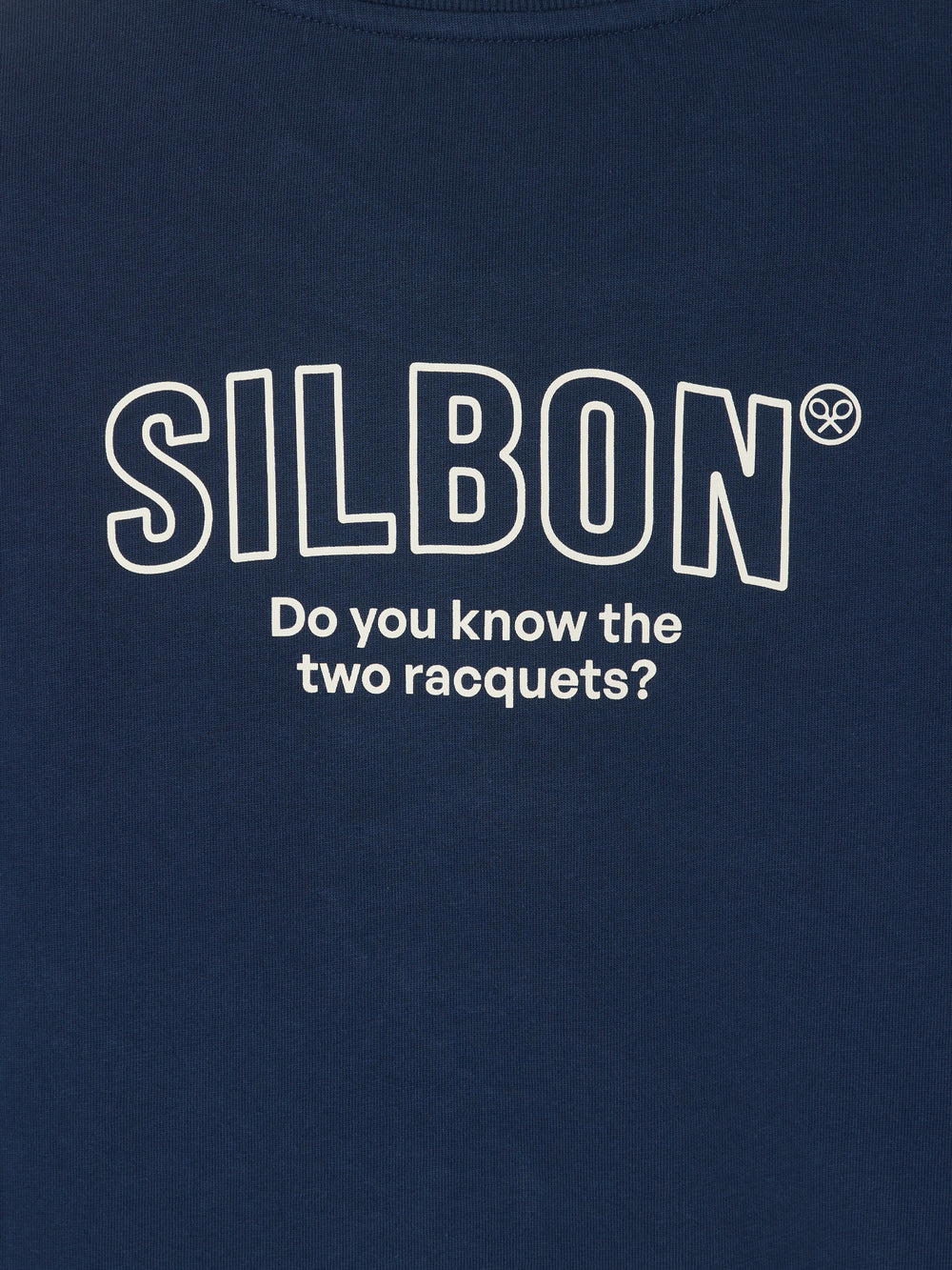 Special fit two rackets navy blue t-shirt