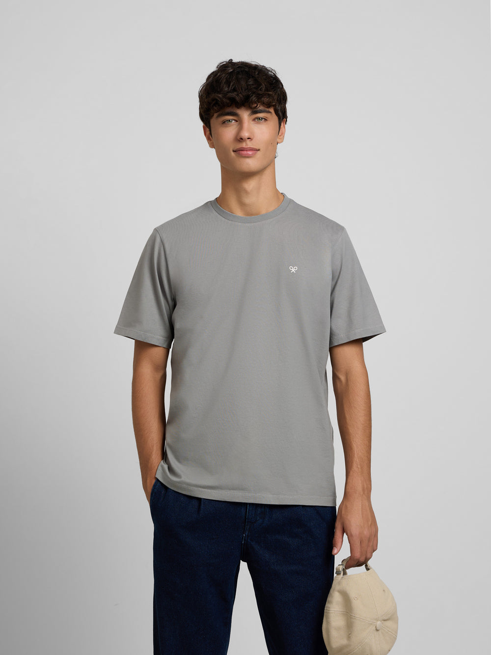 T-shirt born free cinzenta