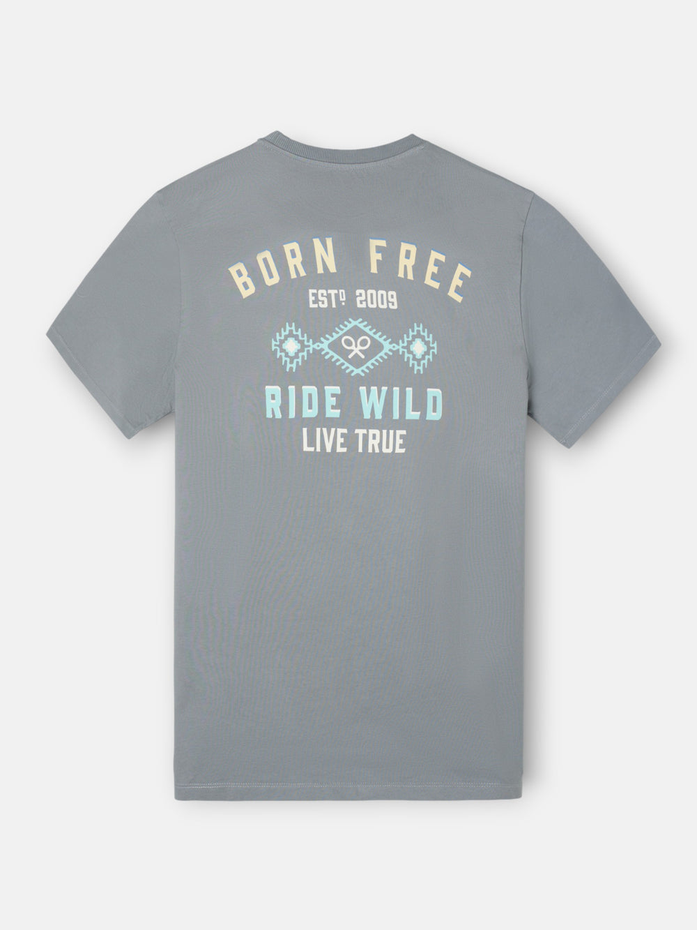 T-shirt born free cinzenta