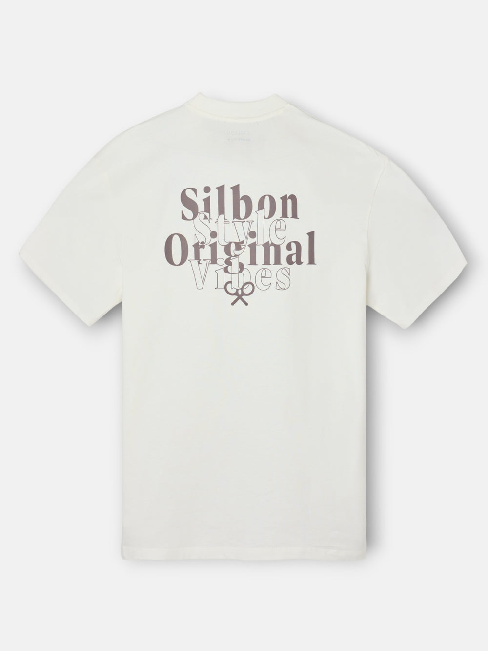 Camiseta relaxed fit original crema