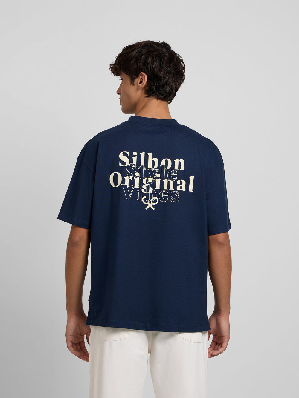 Camiseta relaxed fit original azul marino