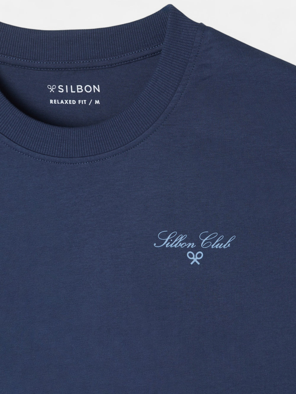 Camiseta relaxed fit art style azul marino