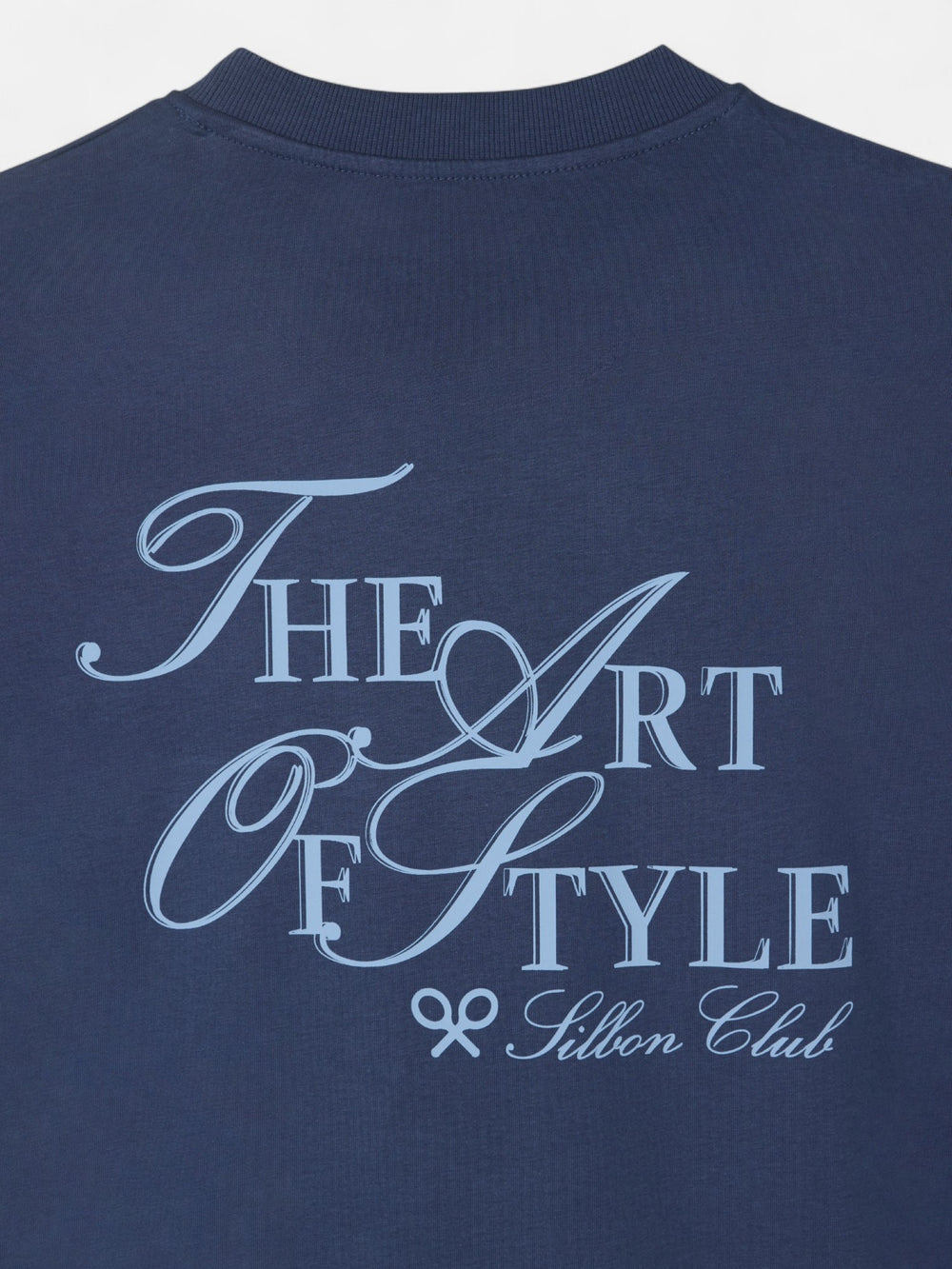 Camiseta relaxed fit art style azul marino