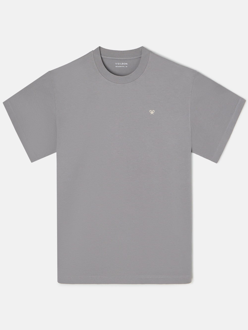 Relaxed just vibes grey t-shirt