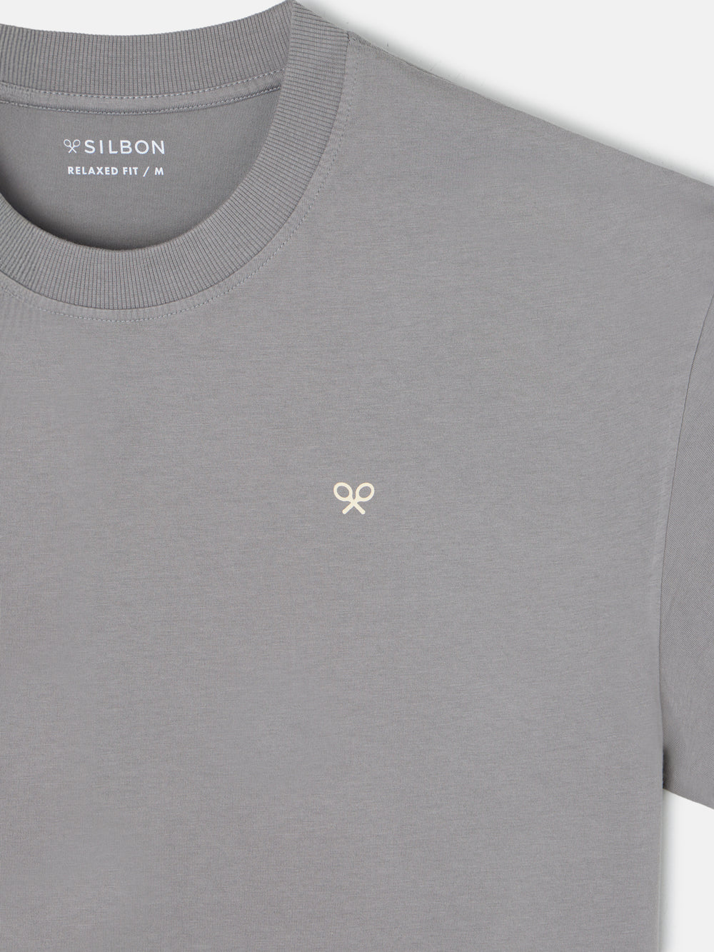 Relaxed just vibes grey t-shirt