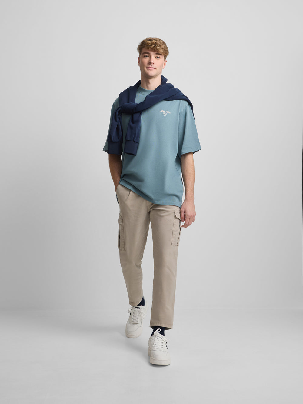 Camisola special fit elegância intemporal petróleo