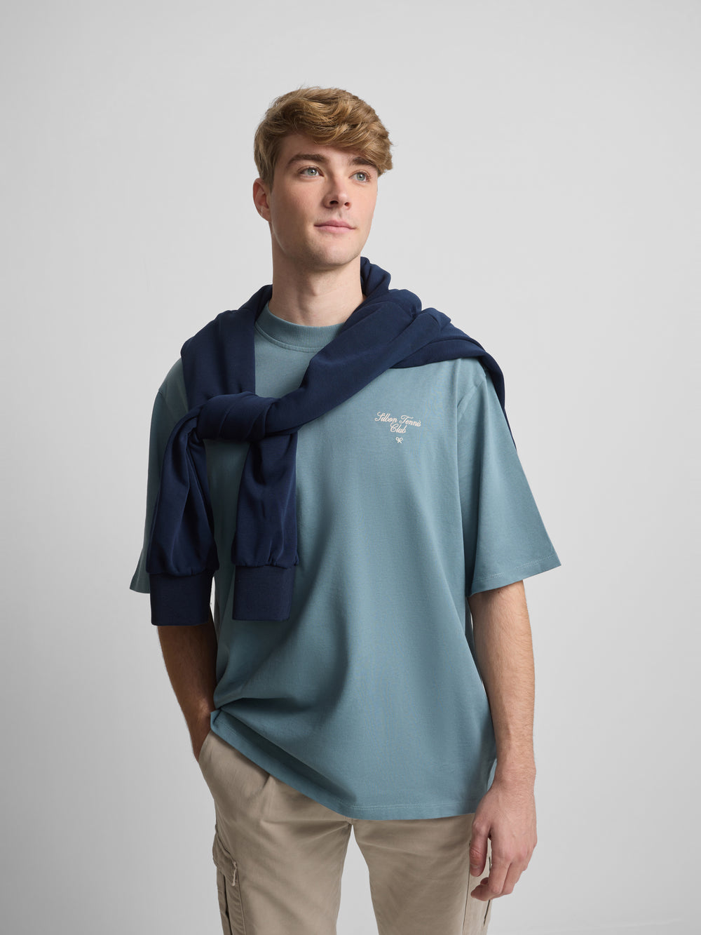 Camisola special fit elegância intemporal petróleo