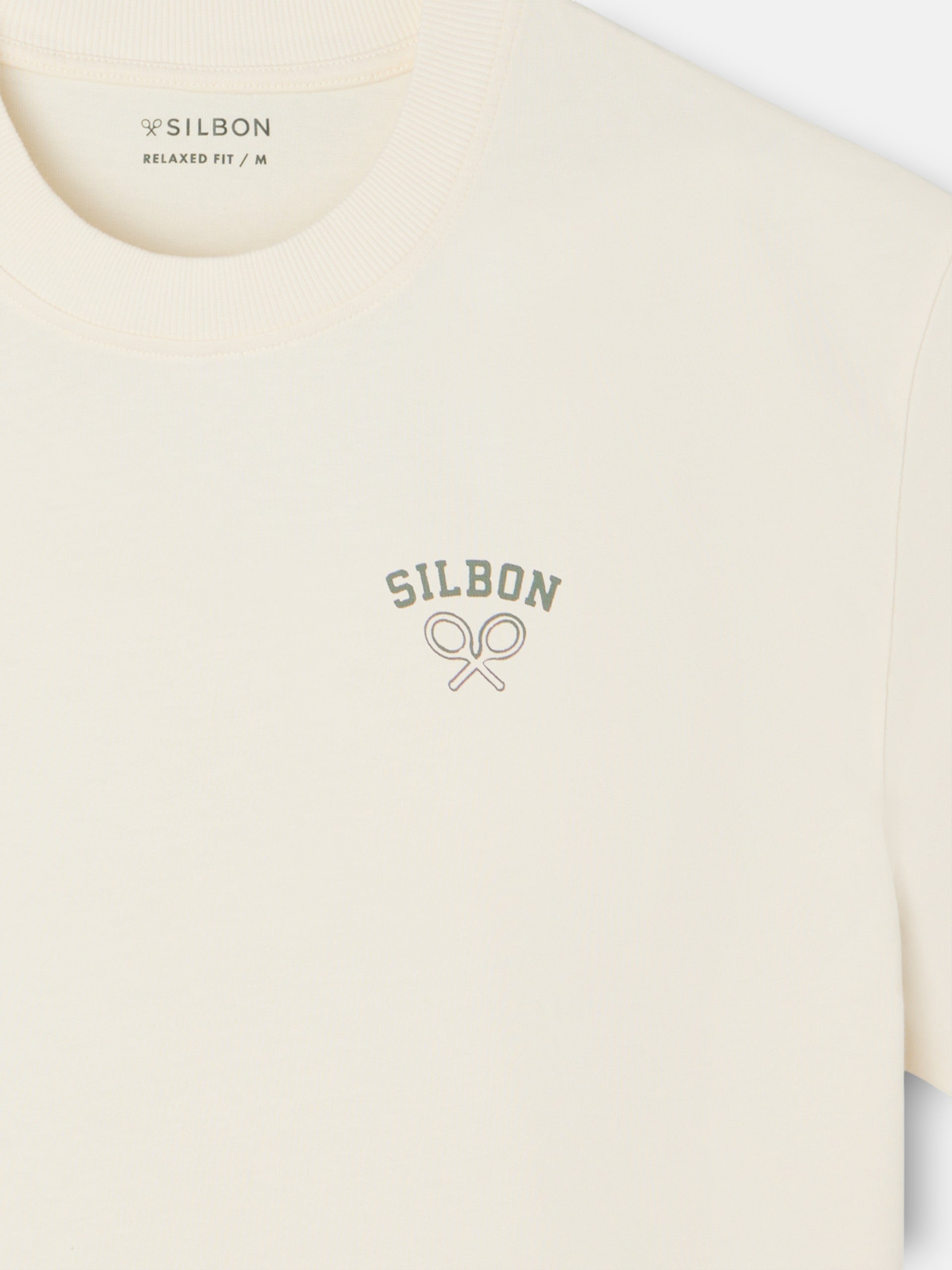 Camiseta relaxed fit soldiers crema