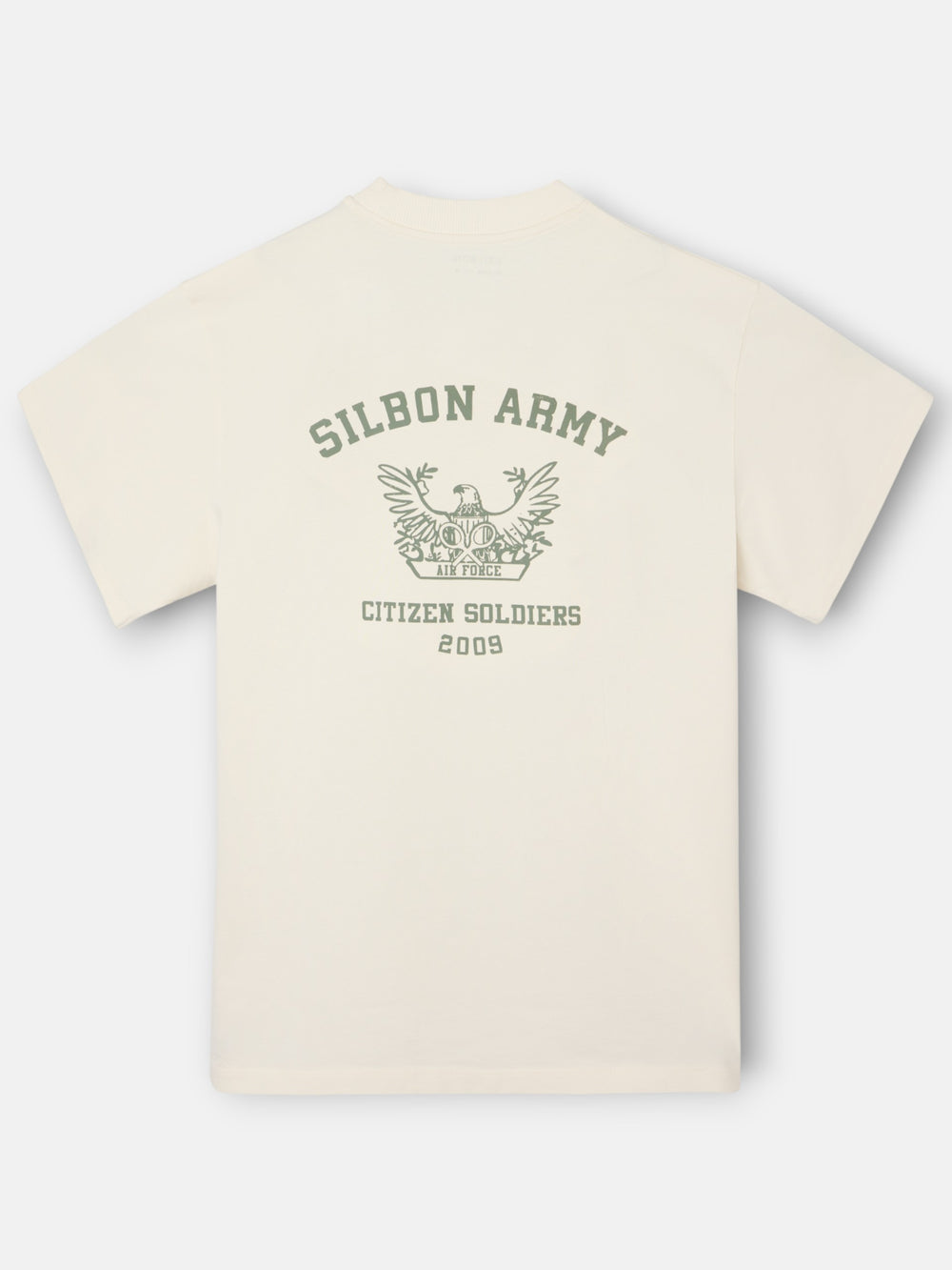 Camiseta relaxed fit soldiers crema